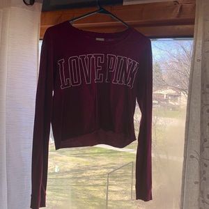 Maroon pink long sleeve